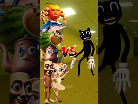 Cartoon Cat vs Brainrot Monsters