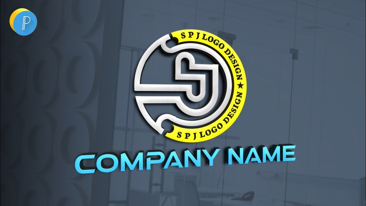 SPJ logo design on Android Phone | SPJ logo design in Pixellab Tutorial | Gpakone design