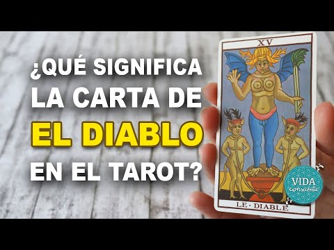 Qué significa la carta EL DIABLO en el TAROT | Descubre su significado | Tarot de Marsella #tarot