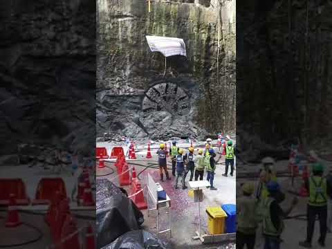 Tunnel Breakthrough of Mula TBM at Budhwar Peth.