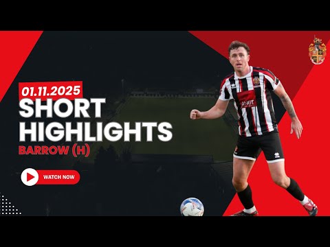 FC Spennymoor Town 0-2 AFC Association Football Club Barrow Barrow-in-Furness 