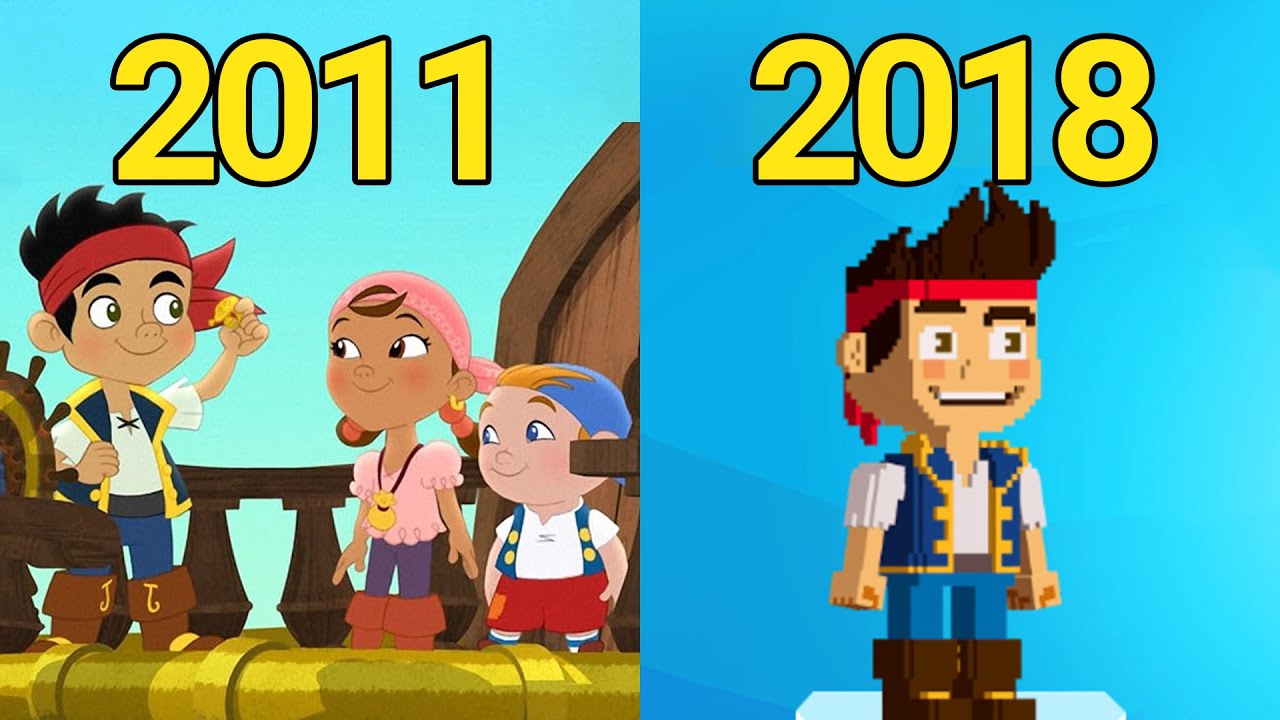 Evolution of Jake and the Neverland Pirates Games (2011-2018)