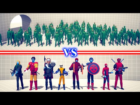 ZOMBIE TEAM vs MARVEL TEAM - Totally Accurate Battle Simulator TABS