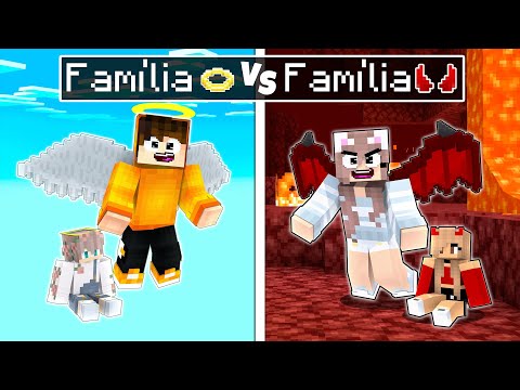 FAMILIA DO BEM VS FAMILIA DO MAL NO MINECRAFT!