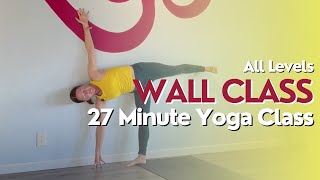 Wall Yoga Practice - 27 Minute Yoga Class