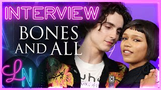 Taylor Russell on In Sync with Timothée Chalamet Making Bones and All by Collider
