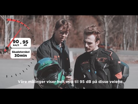 Høvik Hørsel måler vindstøyen på motorsykkel!