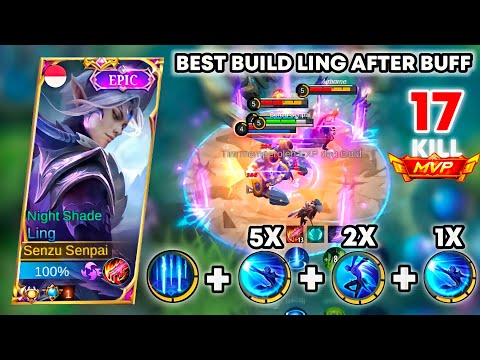 LING FASTHAND NONSTOP LEGENDARY KILL | NEW BEST BUILD LING AFTER BUFF | Ling Gameplay Mobile Legends