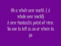 A Whole New World Nick and Jessica Lyrics 