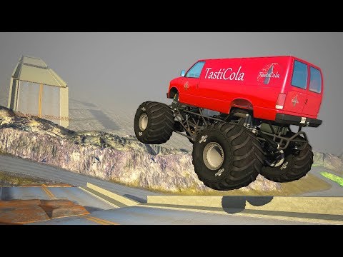 Open Bridge Jumping #9 - BeamNG.drive