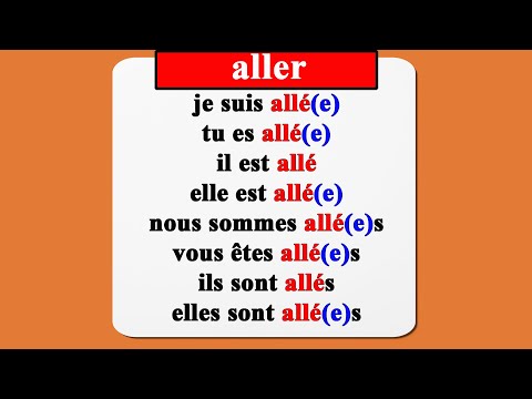 conjugaison le verbe aller au passé composé