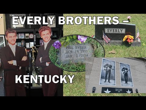 Phil Everly gravesite, Everly Brothers museum & monument Central City, Kentucky.