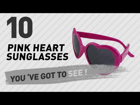 Pink Heart Sunglasses For Women // New & Popular 2017