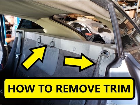 2004-2008 CHRYSLER CROSSFIRE HOW TO REMOVE HEADREST PLASTIC BACK PANEL
