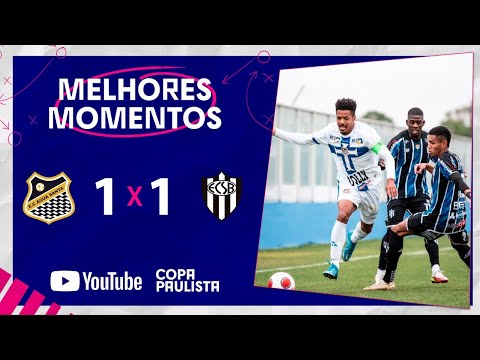 UM LÁ, UM CÁ | ÁGUA SANTA 1 x 1 EC SÃO BERNARDO | MELHORES MOMENTOS | 8ª RODADA | COPA PAULISTA 2022