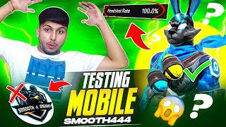 Testing 100% Headshot Rate Player 🚫😨 Mobile Smooth444 ✅ For NG Guild - Garena Free Fire