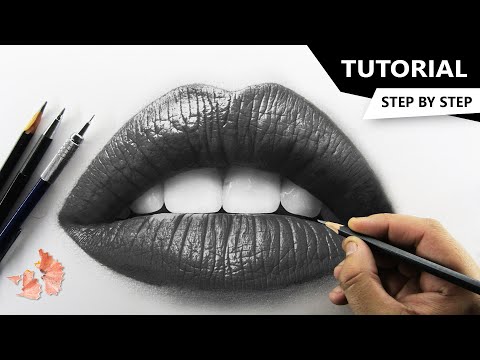 How to Draw Realistic LIPS | Tutorial for BEGINNERS - YouTube