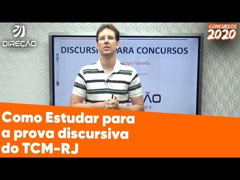 Como Estudar p/ prova discursiva do TCM-RJ | AO VIVO