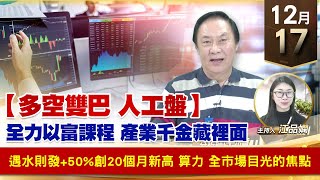 【財經至尊】王曈 1217《【多空雙巴 人工盤】》遇水則發+50%創20個月新高，算力 全市場目光的焦點｜【波段獲利王】加入line@ king5588