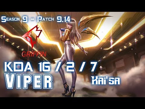 GRF Viper KAI'SA vs TRISTANA ADC - Patch 9.14 KR Ranked