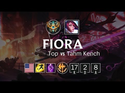 Fiora Top vs Tahm Kench - NA Challenger Patch 8.17