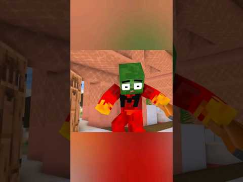 Craft MC  - Monster School:-Zombie Realizes He Has Wronged His Family.#minecraft #animation #gaming #shorts #yt