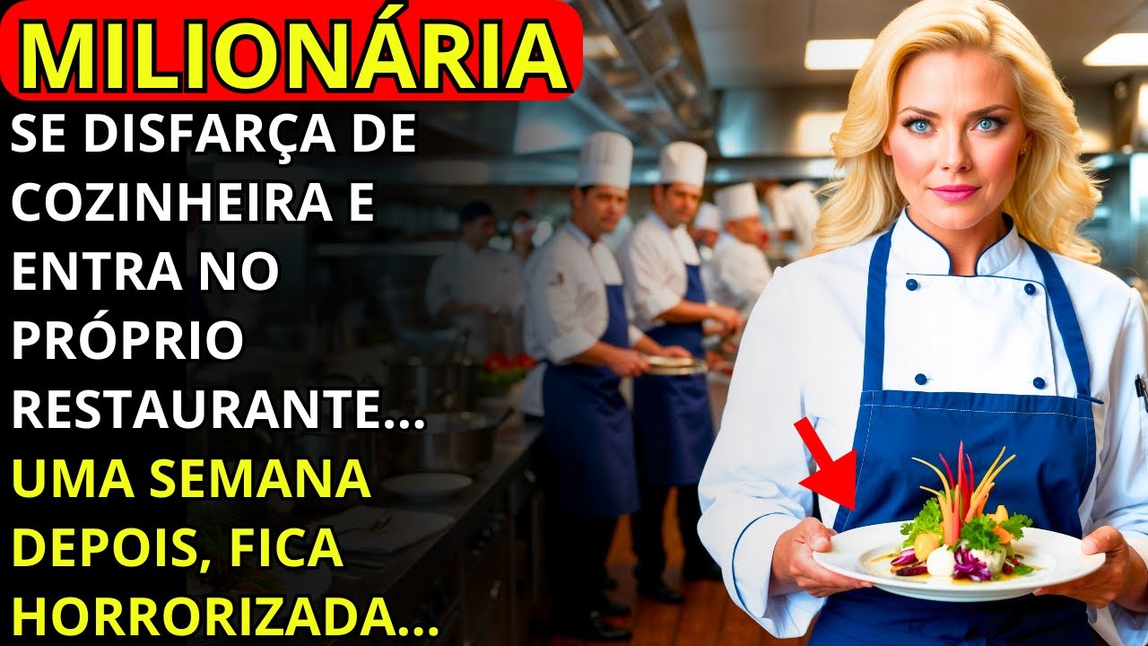 MILIONÁRIA SE DISFARÇA DE COZINHEIRA E ENTRA EM SEU PRÓPRIO RESTAURANTE... FICA HORRORIZADA QUANDO..