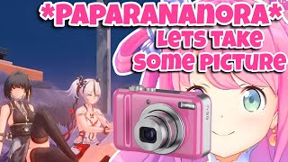 Himemori Luna can't stop taking pictures of Rover and Camellya