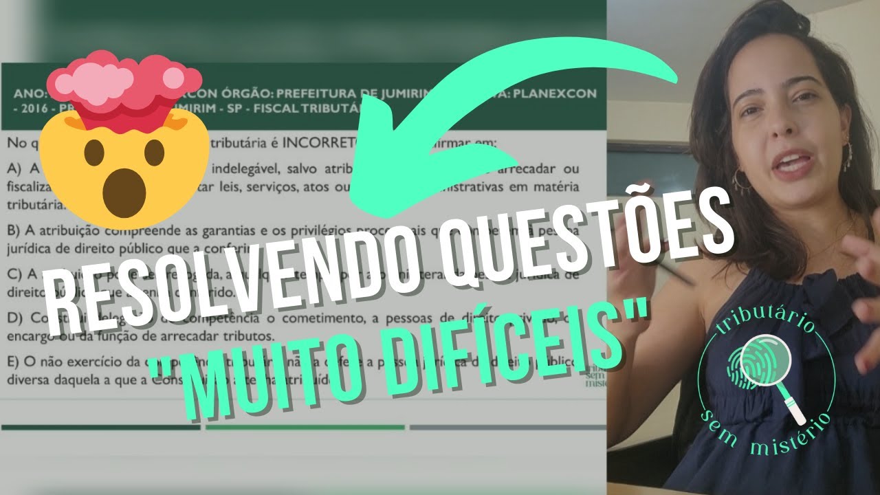 🚀 AS MAIS DIFÍCEIS DE COMPETÊNCIA TRIBUTÁRIA, COMO ESTUDAR SOZINHO(A) POR QUESTÕES - AULÃO #TSM 🚀