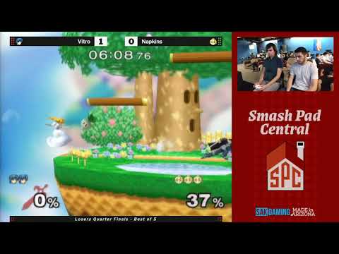 SPC 143 Losers Quarter Finals - Vitro (Marth) vs Napkins (Peach)