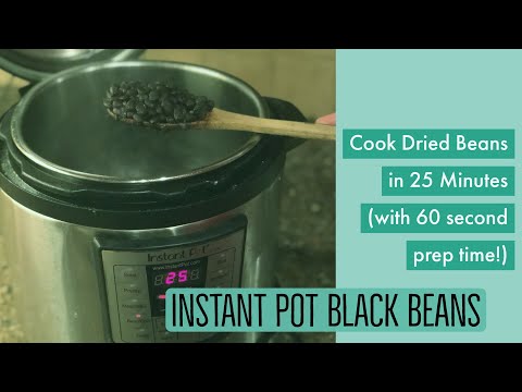 Cook Dry Black Beans in 25 Minutes with the Instant Pot! – From Seed to Spoon Vegetable Garden Plann