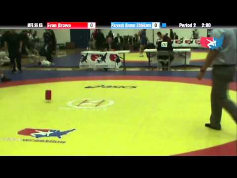 96 KG Consolation QF - Evan Brown CWC vs Parvesh Ku Chhikara  IND