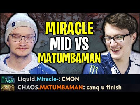 MIRACLE mid vs MATUMBAMAN - No Mercy Fountain Camp 7.22 Dota 2