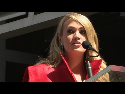 Carrie Underwood Enjoys Sweet Family Moment at Her Hollywood Walk of Fame Ceremony