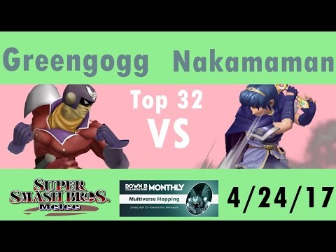 [Melee Singles LR4] Greengogg(Falcon) vs Nakamaman(Marth) [DownB_ April Monthly]