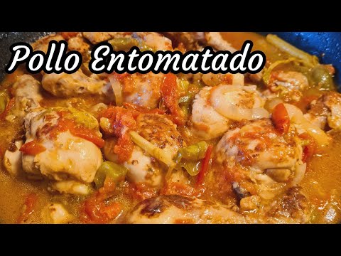 POLLO ENTOMATADO | RECETA FACIL, ECONOMICA Y RICA