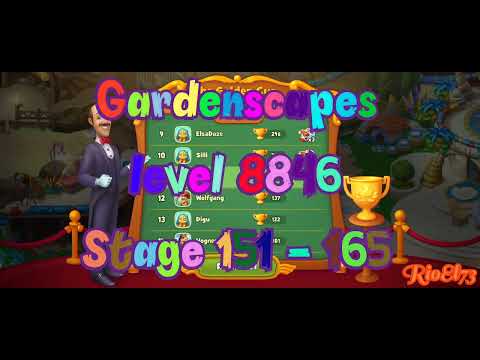 Gardenscapes level 8846 Stage 151 - 165 ❤️ Gameplay Well Done