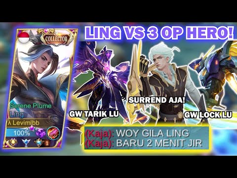 Ling vs Kaja, Natan, and Saber?! | 2 Minute Insane Speed Maniac! | Ling Fasthand Gameplay - Levimlbb