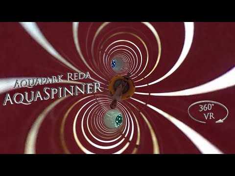 Aquapark Reda AquaSpinner (Slidewheel Waterslide) 360° VR Onride