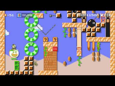 Superball Coin Palace by Loup&Snoop 🍄 Super Mario Maker 2 😶 No Commentary　#acw