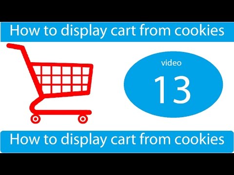 how to display shopping cart in php
