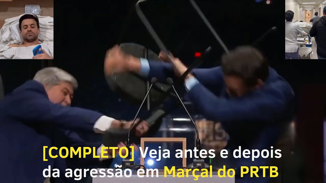 🔥 [Completo] Veja antes e depois da agressão em Pablo Marçal - Hospitalizado 🔥