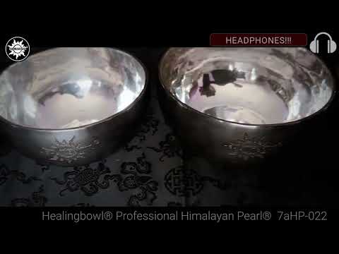 Acoustic set of 7 singing bowls Healingbowl® Professional Himalayan Pearl® - видео