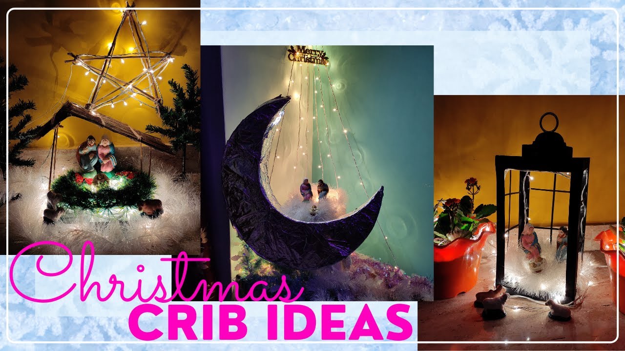 Mini Christmas Crib Ideas |  DIY Crib Ideas For Christmas | Easy Nativity Scene Ideas