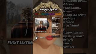 “evermore” (deluxe) - #taylorswift #firstlisten #albumreview #shorts