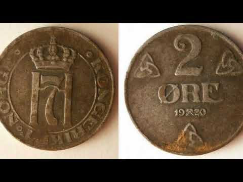 Norway 1920 2 ORE coin WORTH