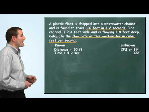 Problem Solved: Flow Rate Problem - Wastewater Math