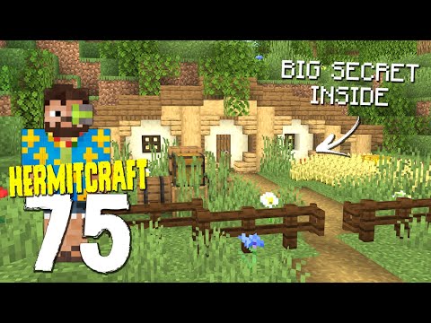 HermitCraft 7: 75 | Secret Hobbit Hole Base!