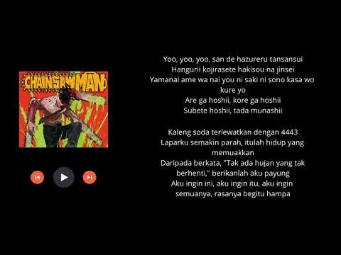 Kick Back - Kenshi Yonezu OST Anime Chainsaw Man  Lyrics Romanized