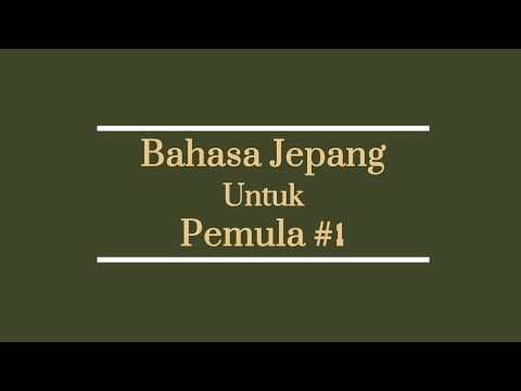 01. BASIC JAPANESE || [CHAPTER 1] Part 1 #learnjapanese